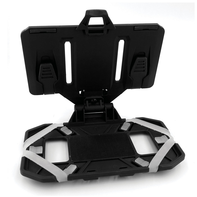 Support téléphone gilet tactique – fixation MOLLE / panneau frontal
