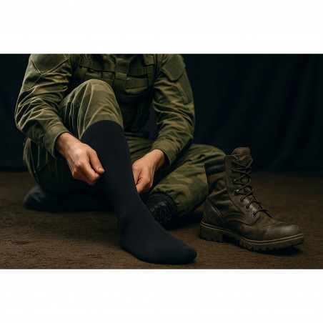 Chaussettes Étanches Noires à Membrane PU - 100% Imperméable & Respirante