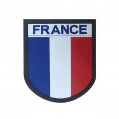 Écusson France Silicone | Bord Noir | Velcro | PROS-FAS