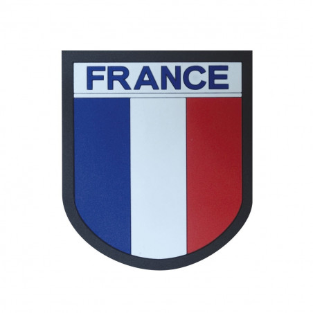 Écusson France Silicone | Bord Noir | Velcro | PROS-FAS
