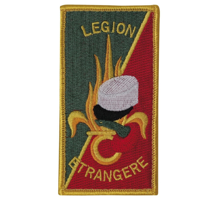 Écusson Brodé Légion Étrangère – Badge Velcro 5,5×10,5 cm | Pros-FAS
