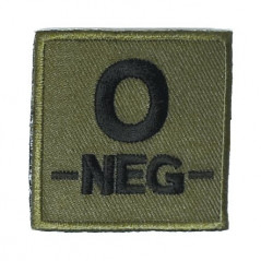 Écusson brodé groupe sanguin dos agrippant