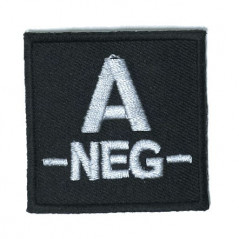 Écusson brodé groupe sanguin dos agrippant