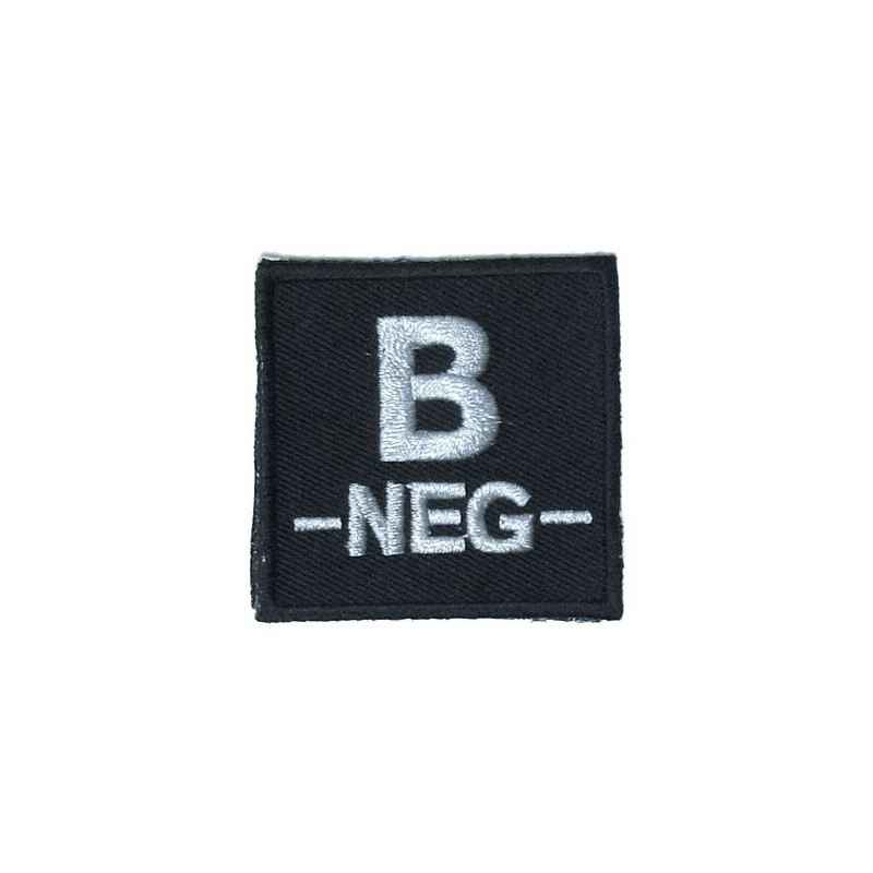 Écusson groupe sanguin brodé Velcro identification médicale tactique