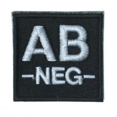 Écusson brodé groupe sanguin dos agrippant