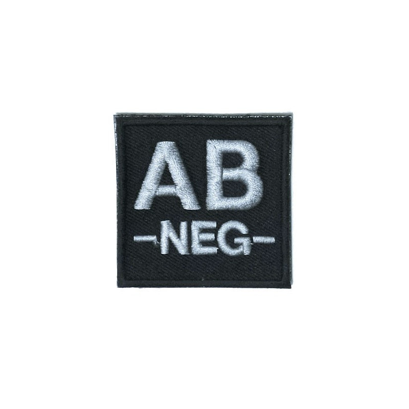 Écusson groupe sanguin brodé Velcro identification médicale tactique