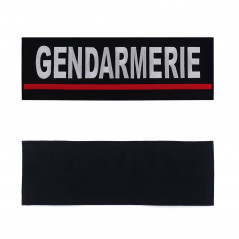 Bandeau d'identification "gendarmerie" brodé - auto-agrippant - multi-couleurs