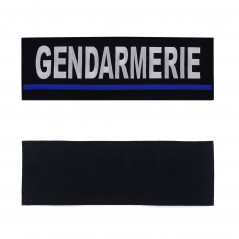 Bandeau d'identification "gendarmerie" brodé - auto-agrippant - multi-couleurs