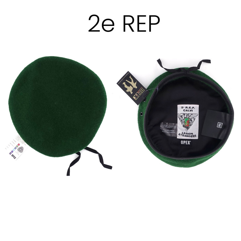 Beret militaire bord Béret militaire bord-cuir — laine vierge & maintien optimal