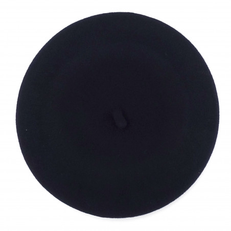 Beret alpin bleu marine 100% laine