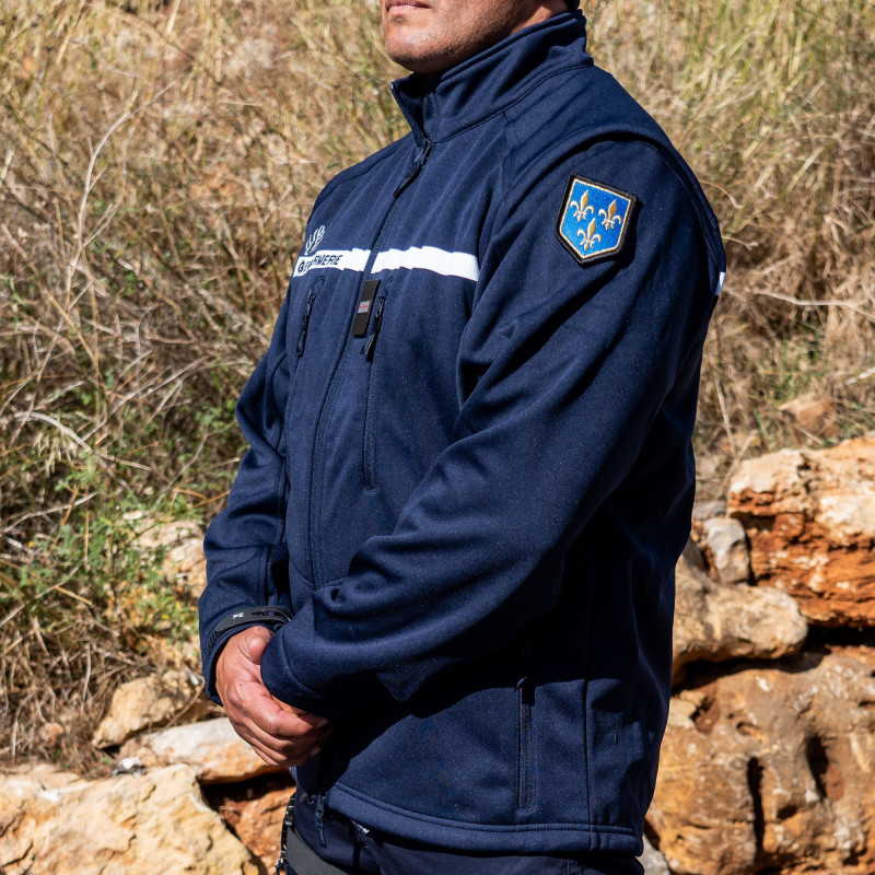 Blouson Softshell Gendarmerie 2 en 1 manches amovibles – PROS-FAS Blouson Softshell Gendarmerie 2 en 1 manches amovibles – PROS-FAS