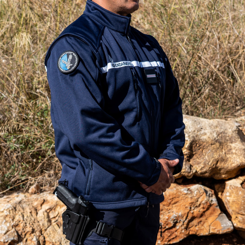 Blouson Softshell Gendarmerie 2 en 1 manches amovibles – PROS-FAS Blouson Softshell Gendarmerie 2 en 1 manches amovibles – PROS-FAS