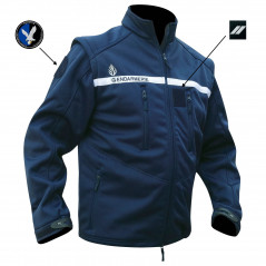 Blouson Softshell Gendarmerie 2 en 1 – Manches amovibles Blouson Softshell Gendarmerie 2 en 1 – Manches amovibles