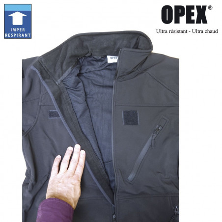 Blouson Softshell noir 3 couches