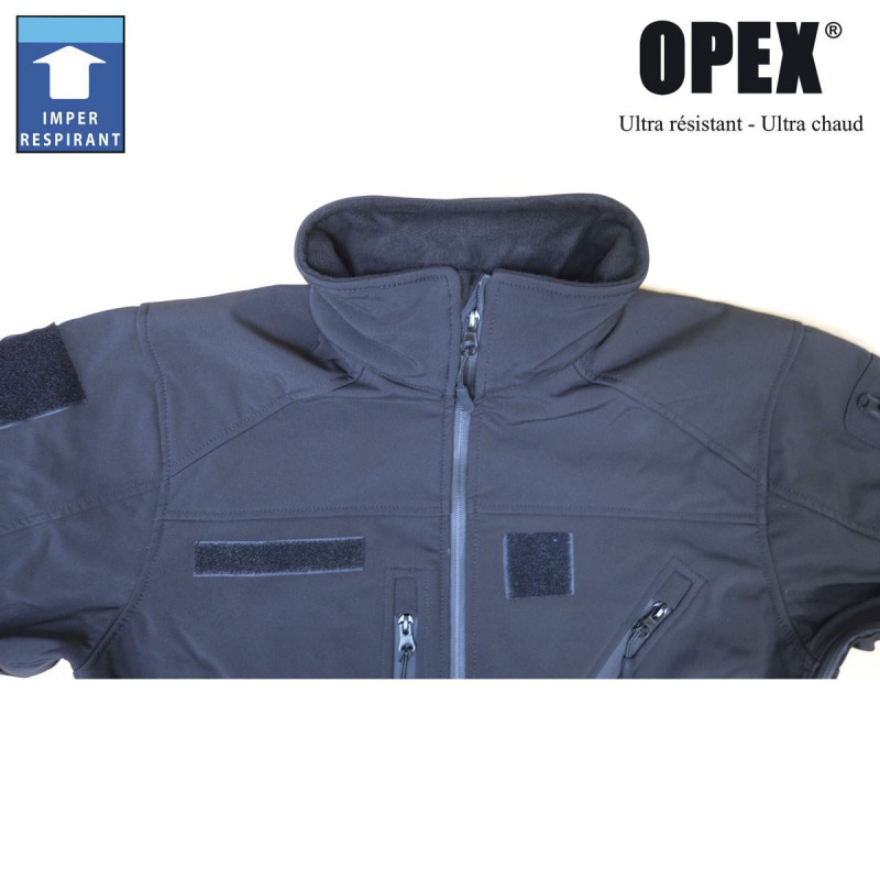 Blouson Softshell noir 3 couches – Imperméable & respirant Blouson Softshell noir 3 couches – Imperméable & respirant