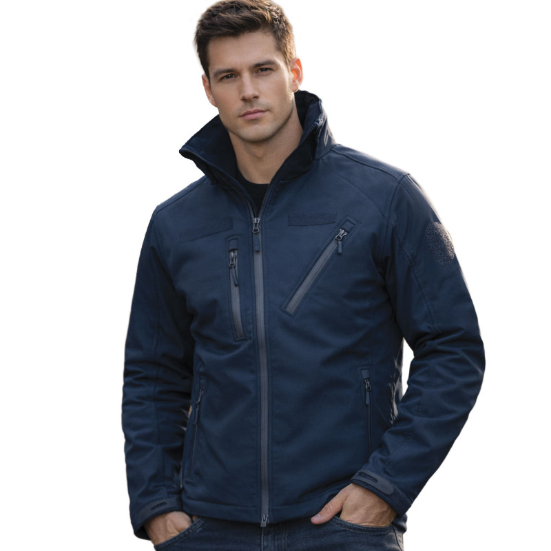 Blouson Softshell 3 Couches Bleu Marine – Titan Version – Tailles S à XXL