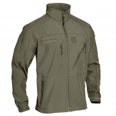 Blouson vert softshell 3 couches – Imperméable 8 000 mm & respirant