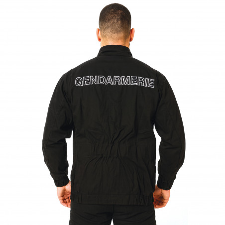 Blouson 4S Gendarmerie – Noir Imprimé Blanc