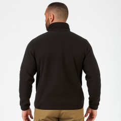Blouson polaire noir fitté