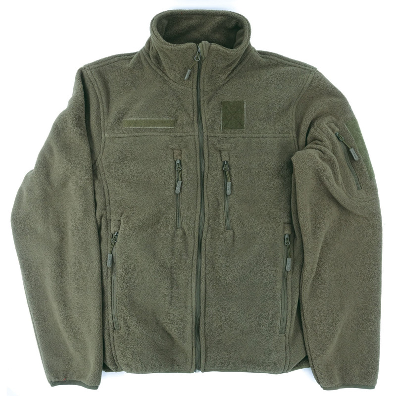 Blouson polaire vert armée fitté – Vêtement professionnel
