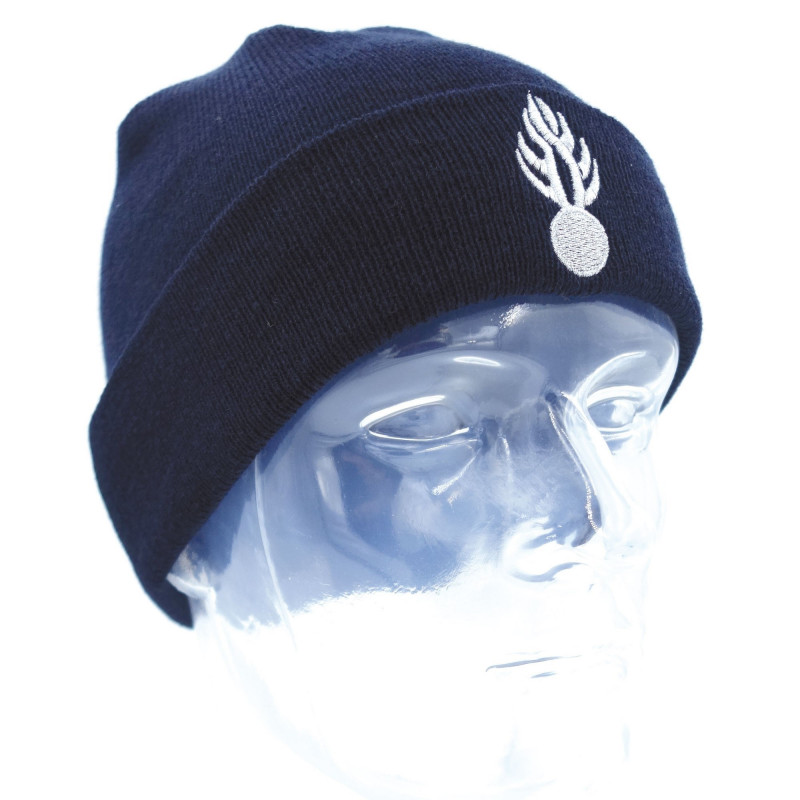 Bonnet Patrol bleu marine maille acrylique Thinsulate – bon maintien chaleur hiver