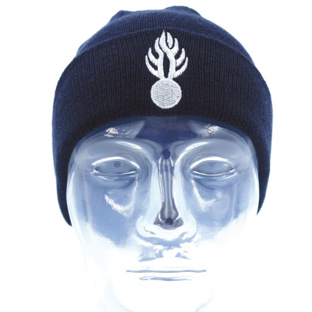Bonnet Patrol bleu marine maille acrylique doublée Thinsulate