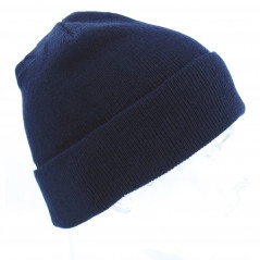 Bonnet Patrol bleu marine maille acrylique doublée Thinsulate