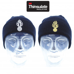 Bonnet Patrol bleu marine maille acrylique doublée Thinsulate