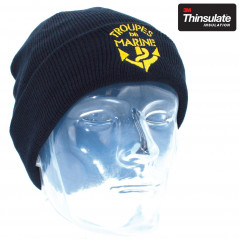 Bonnet brodé Troupes de Marine (TDM) — motif camouflage & doublure polaire