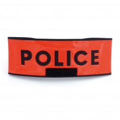 Brassard Police orange avec emplacement RIO