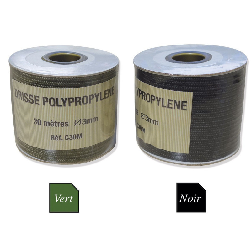 Drisse Polypropylène 3 mm × 30 m – Cordage léger extérieur