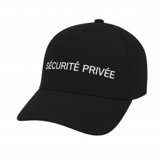 Casquette « Sécurité Privée » noire réfléchissante – Taille unique