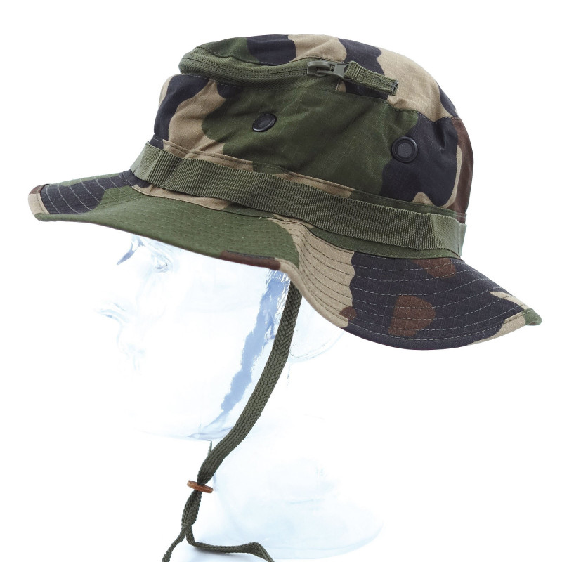 Chapeau jungle avec moustiquaire intégrée – tissu Rip-Stop, protection outdoor