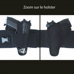 Ceinture port discret avec holster – Patrol Equipement Ceinture port discret avec holster – Patrol Equipement