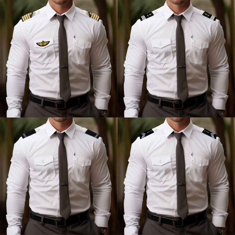 Chemise pilote blanche manches longues – confortable, classique & polyvalente Chemise pilote blanche manches longues – confortable, classique & polyvalente