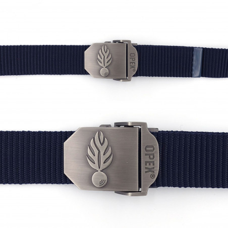 Ceinture Bleu Marine Boucle Métal Gravée Gendarmerie – Nylon Pro | Pros-FAS