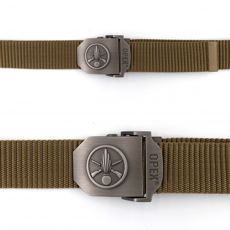 Ceinture Boucle Gravée Infanterie – Ceinturon Nylon avec Boucle Acier Gravée