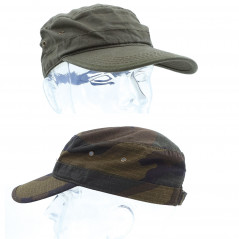 Casquette militaire type US – coton vert armée, ajustable & confortable