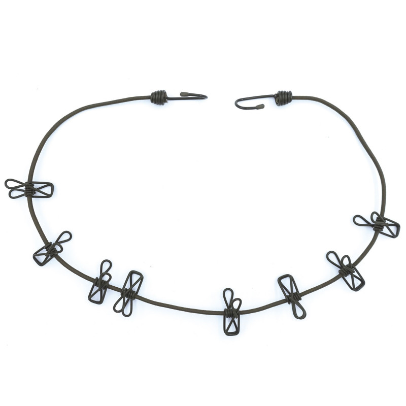 Tendeur corde bivouac 110 cm – 8 pinces EVA – OPEX / Patrol Tendeur corde bivouac 110 cm – 8 pinces EVA – OPEX / Patrol