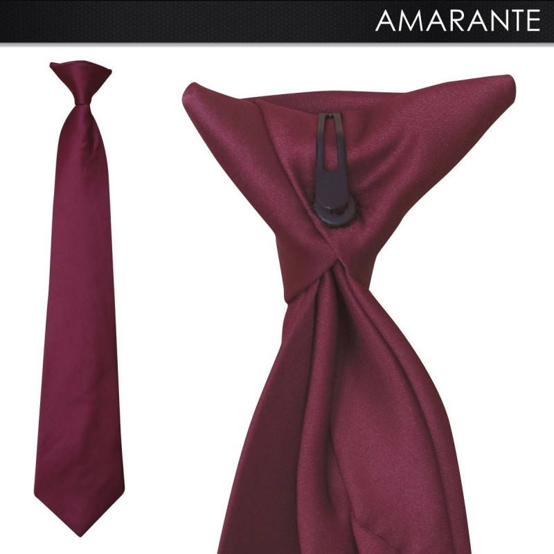 Cravate R-Clip amarante – élégante & moderne Cravate R-Clip amarante – élégante & moderne