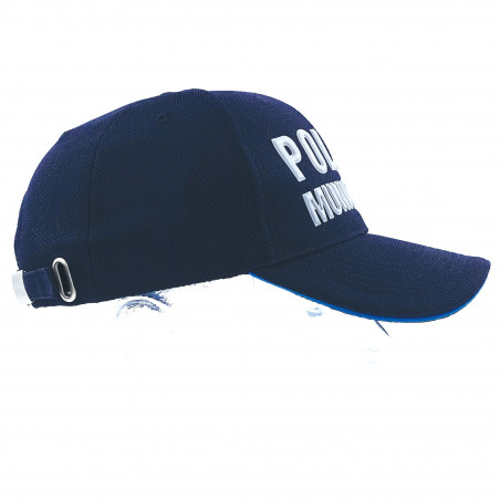 Casquette Été « Police Municipale » – Bleu Marine Mesh