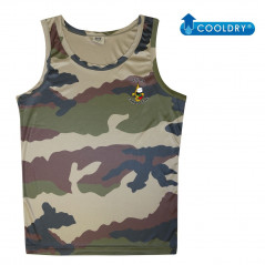 Débardeur Cooldry camouflage CE sérigraphié Légion – léger & respirant