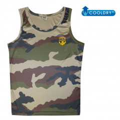 Débardeur Cooldry camouflage CE sérigraphié TDM – léger & respirant