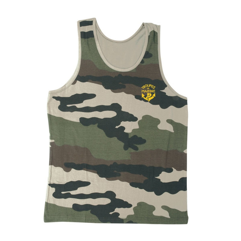 Débardeur camouflage sérigraphié TDM – léger, confortable & respirant Débardeur camouflage sérigraphié TDM – léger, confortable & respirant