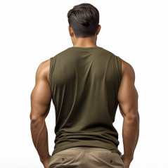 Débardeur militaire kaki