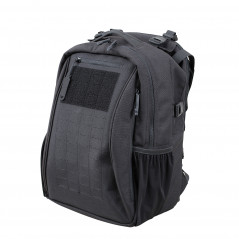 Sac à dos avec porte-plaque extractible 1000D nylon noir Sac à dos avec porte-plaque extractible 1000D nylon noir
