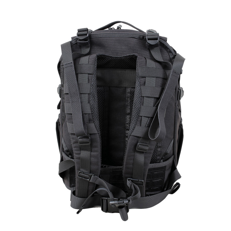 Sac à dos tactique avec porte-plaque extractible – 1000D nylon noir Sac à dos tactique avec porte-plaque extractible – 1000D nylon noir