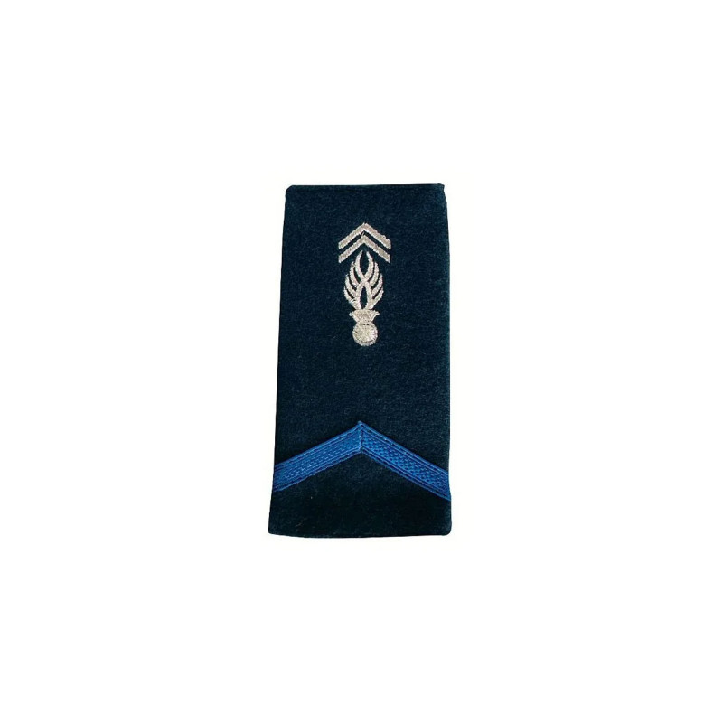 Fourreaux brodés Gendarme Adjoint — paire d’épaulettes 11x5 cm