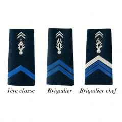 Paire de fourreaux plastifiés Gendarme Adjoint — épaulettes officielles