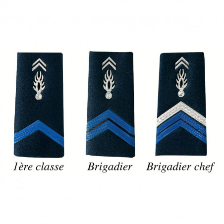 Paire de fourreaux plastifiés Gendarme Adjoint — épaulettes officielles